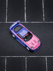 POP Race 1:64 MAZDA RX7 RE-AMEMIYA - BLUE/PINK