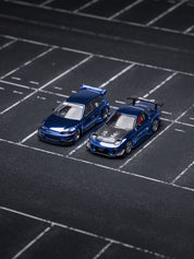POP Race 1:64 PANDEM CIVIC EG6 - BLUE CHROME