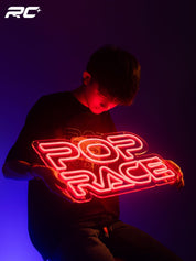 Premium POP Race Neon Sign 50cm x 31cm