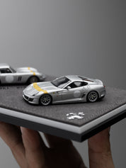 DMY 1/64 Ferrari 250 GTO & 599 GTO Double Set (Sliver / White) (Limited 149pcs)