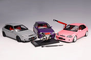 1:18 HONDA CIVIC TYPE R (EK9) – PEARL PURPLE – MOTORHELIX - PRE ORDER