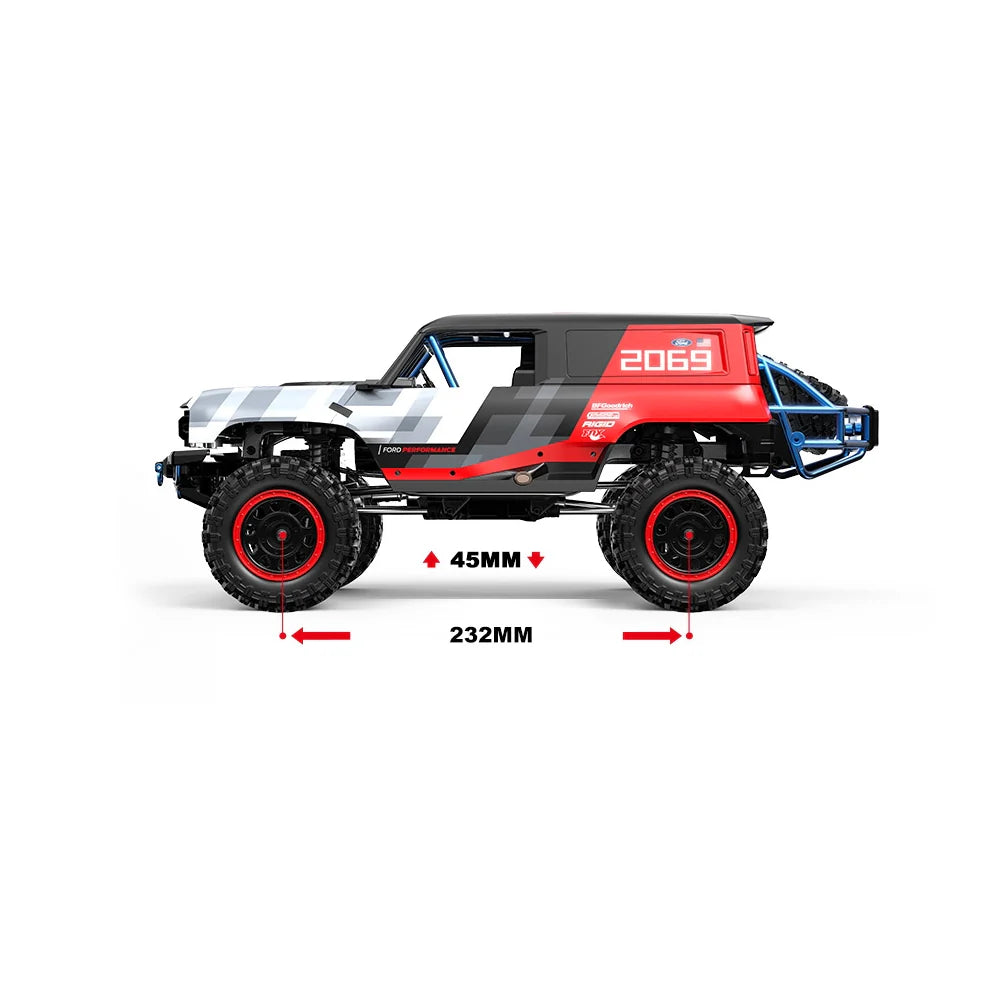 MJX Hyper Go H12P 1/12遥控攀爬车 – 授权福特Bronco Baja 1000版