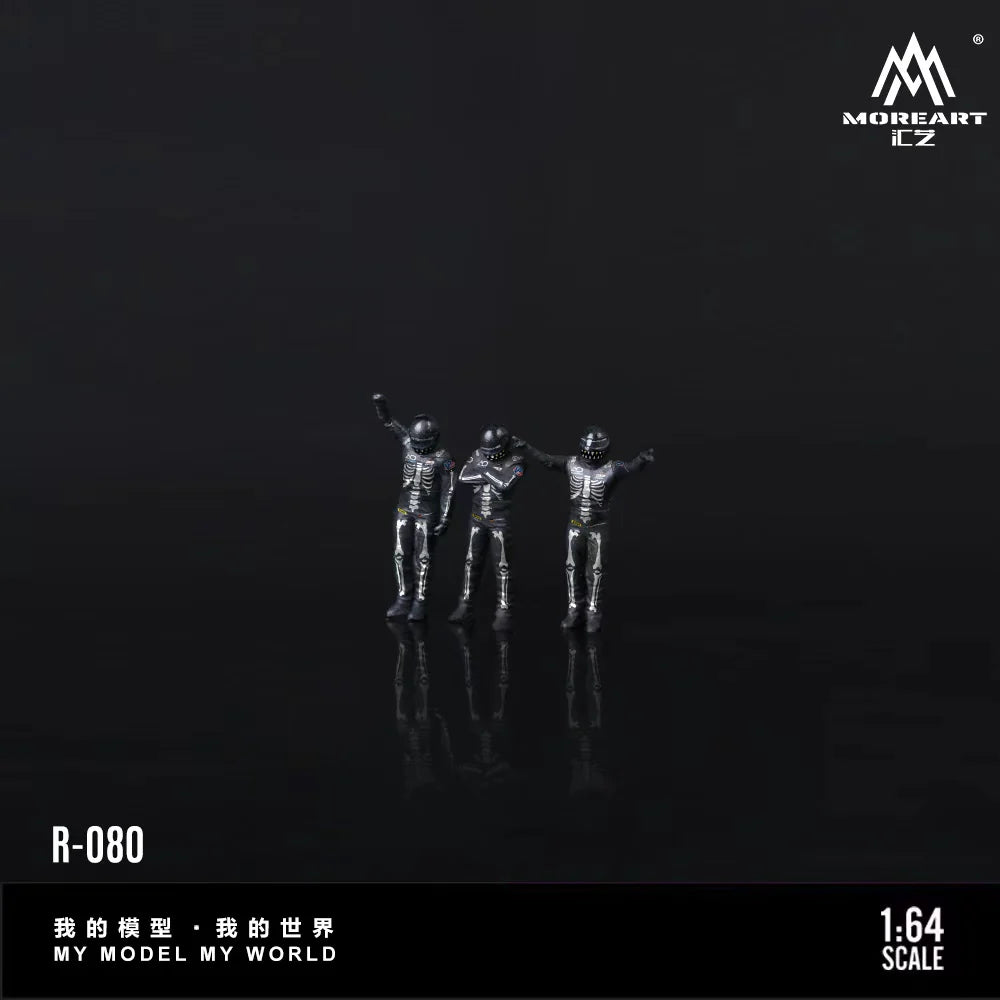 MOREART 1/64 骨龙赛车人偶套装