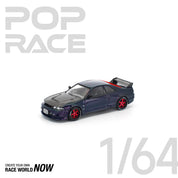 POP RACE 1:64 SKYLINE GT-R R33 GHOST CHAMELEON