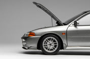 1/18 The Mitsubishi Lancer Evolution IV in Steel Silver - MOTORHELIX