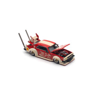 POPRACE 1/64 日产 SKYLINE C210 街道赛车 暴走族风格 可口可乐