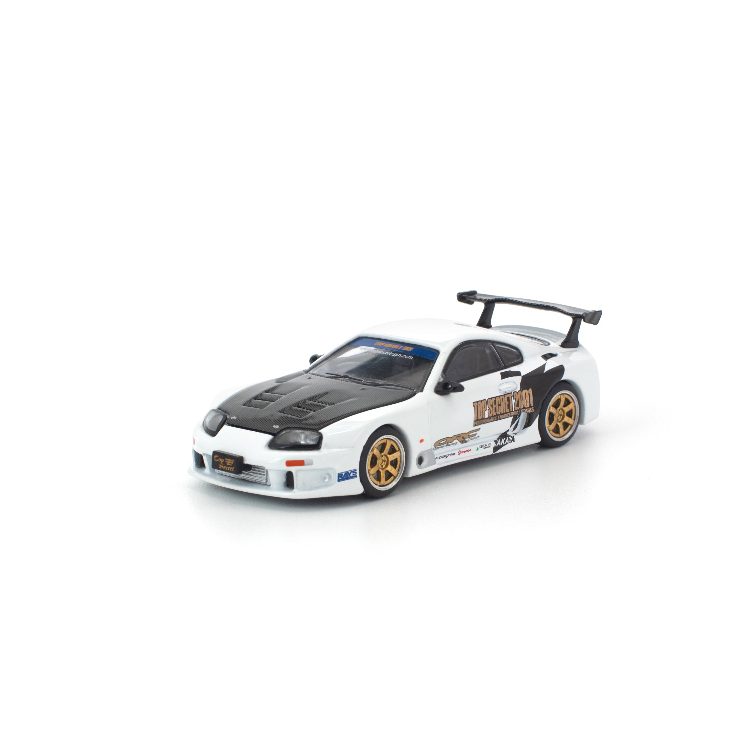 POP RACE 1/64 - TOP SECRET GT300 SUPRA WHITE