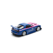 POP Race 1:64 MAZDA RX7 RE-AMEMIYA - BLUE/PINK