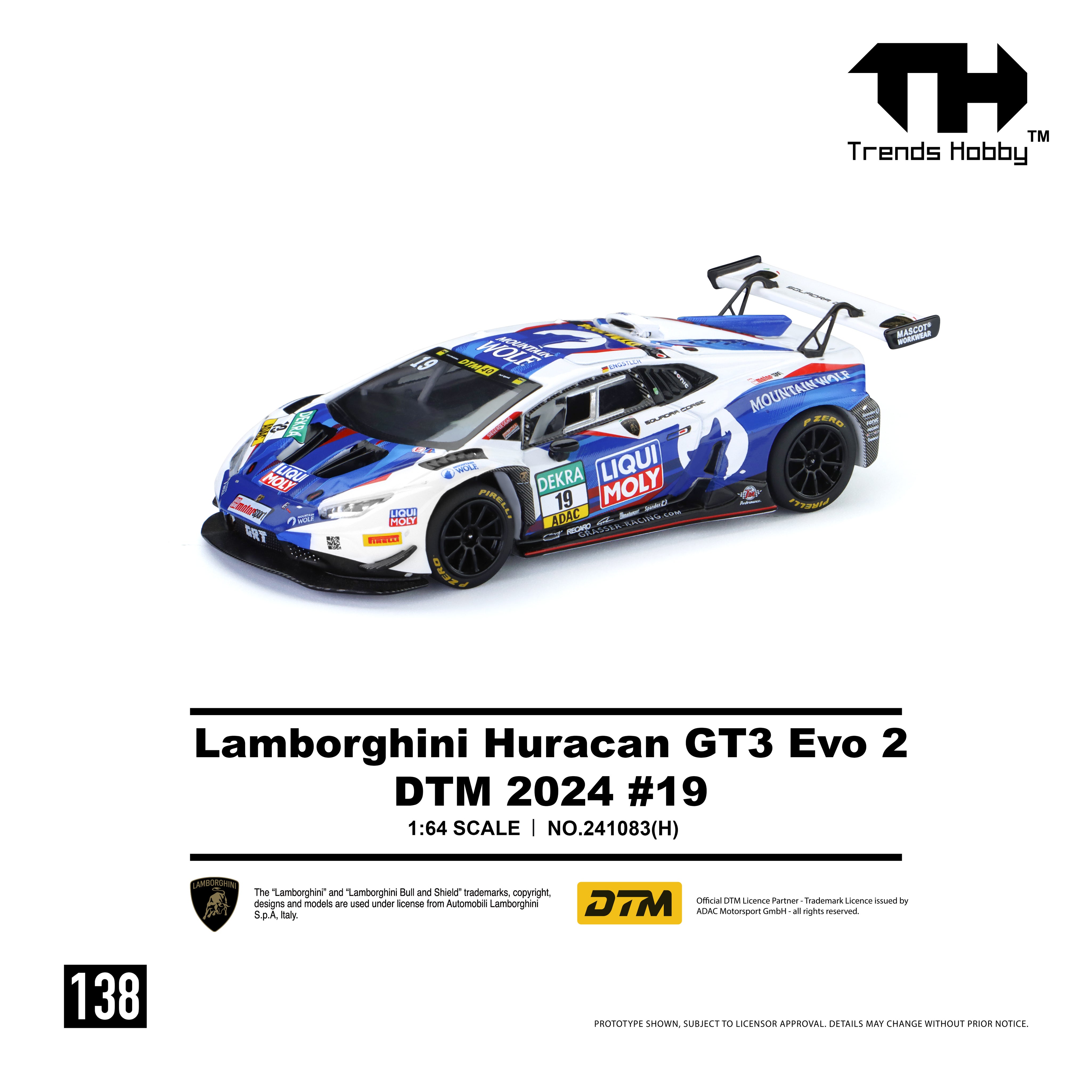 Trends Hobby TH 1:64 Lamborghini Lamborghini Licensed Product Lamborghini Huracan GT3 Evo 2