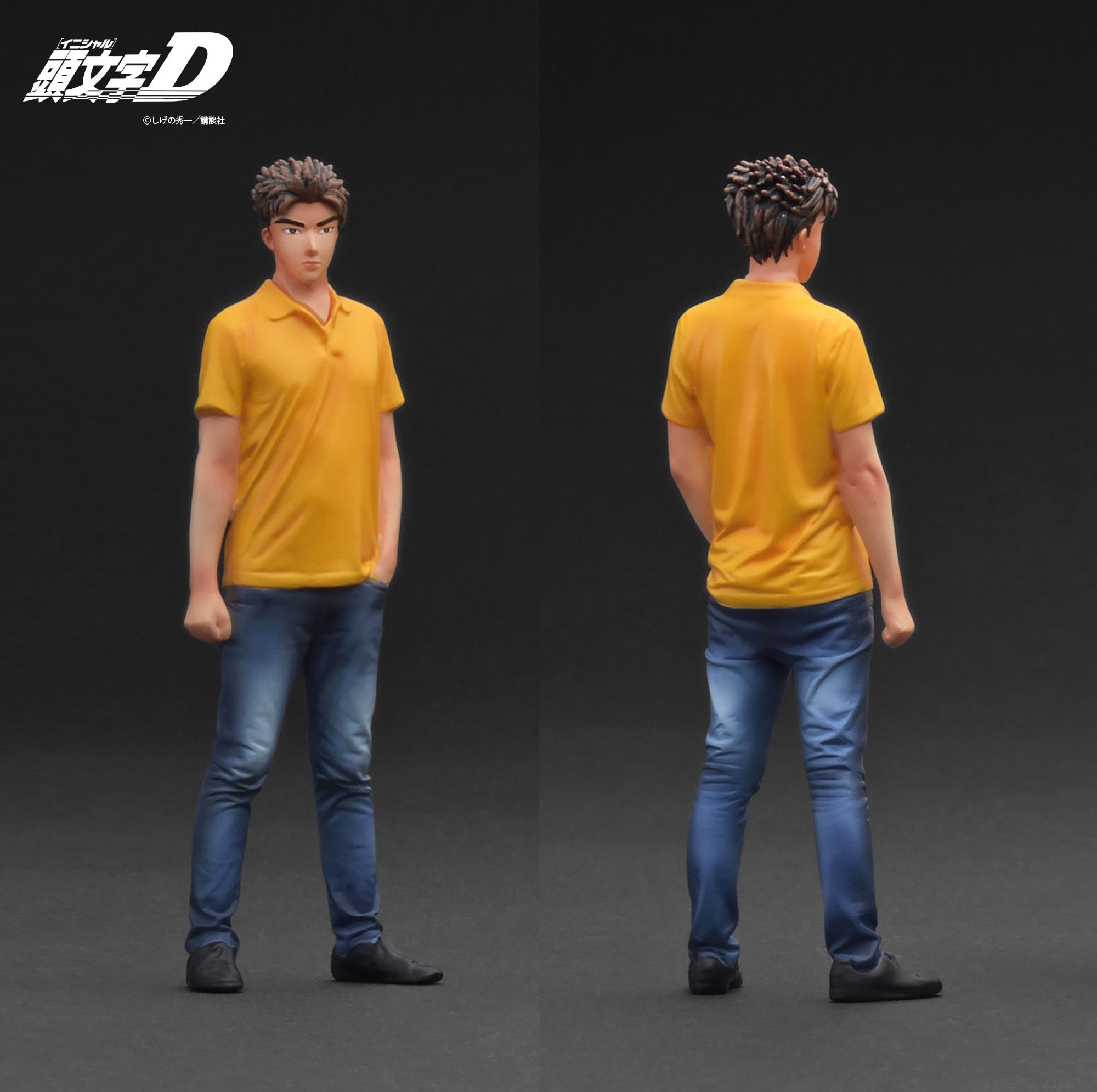 IGNITION MODEL INITIAL D Mazda RX-7 (FD3S) Yellow With Mr. Keisuke Takahashi