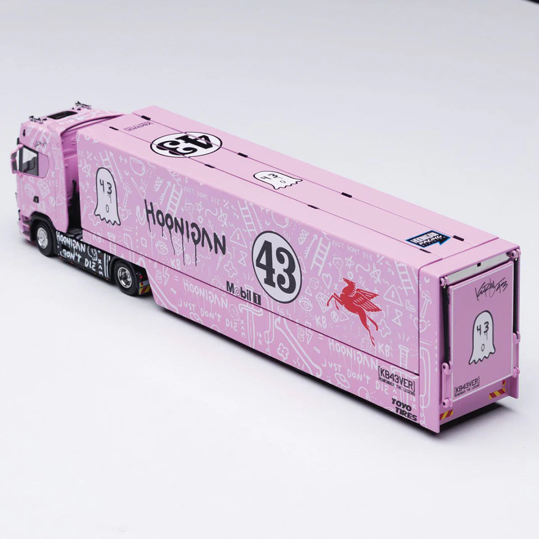 SCANIA SCANIA S730 V8 DOUBLE-LAYER ENCLOSED FLYING WING TRANSPORT VEHICLE MODEL