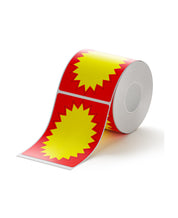 T50*70-105 Red and black text-explosion sticker