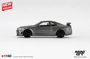 MINIGT - 1/64 日产 Skyline GT-R 深金属灰 (NISMO BNR34 CRS 版)