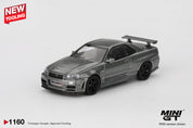 MINIGT - 1/64 日产 Skyline GT-R 深金属灰 (NISMO BNR34 CRS 版)
