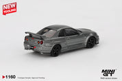 MINIGT - 1/64 日产 Skyline GT-R 深金属灰 (NISMO BNR34 CRS 版)