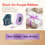 Ribbon ខ្មៅ នឹង បូ​ ពណ៍ស្វាយ