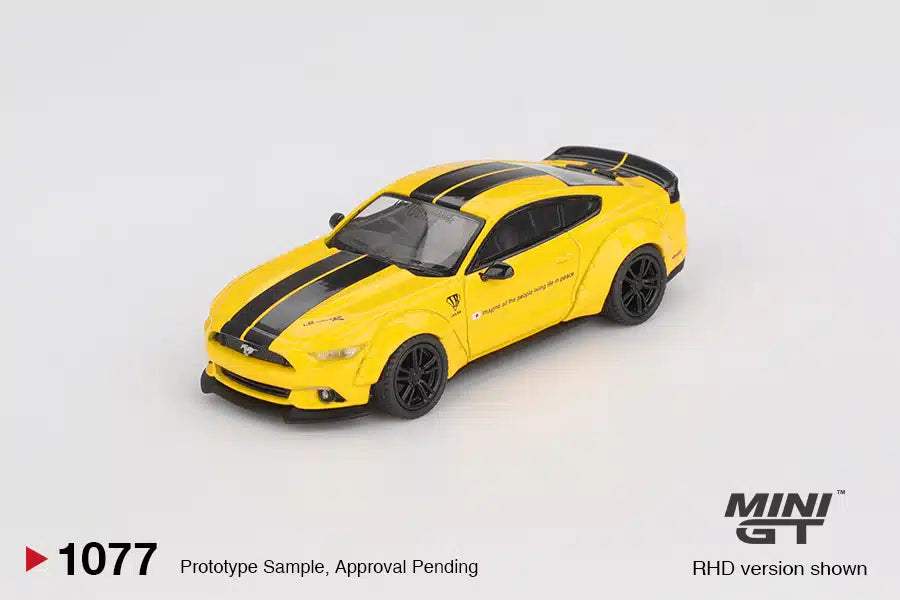 MINI GT 1/64 No.1077 LB-WORKS 福特野马 三重黄