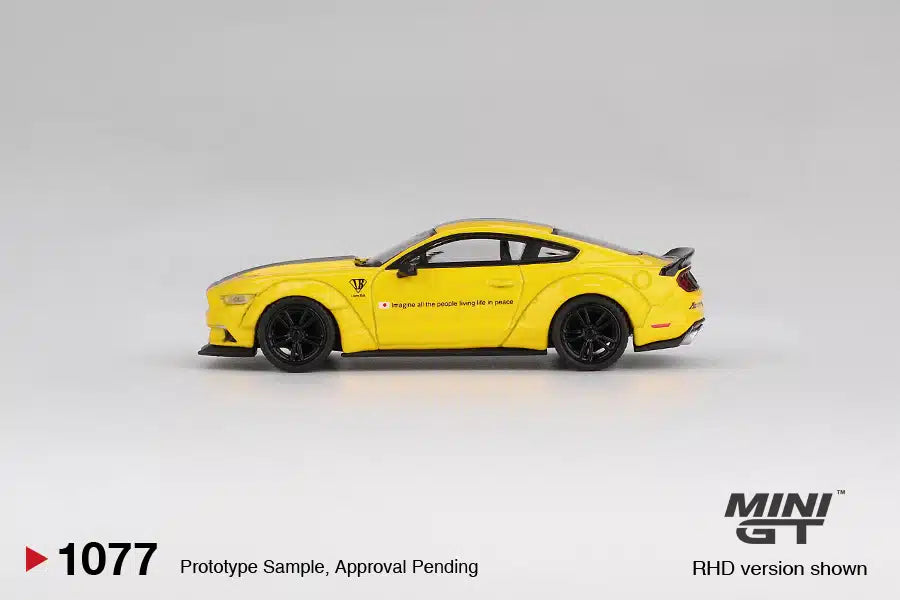 MINI GT 1/64 No.1077 LB-WORKS 福特野马 三重黄
