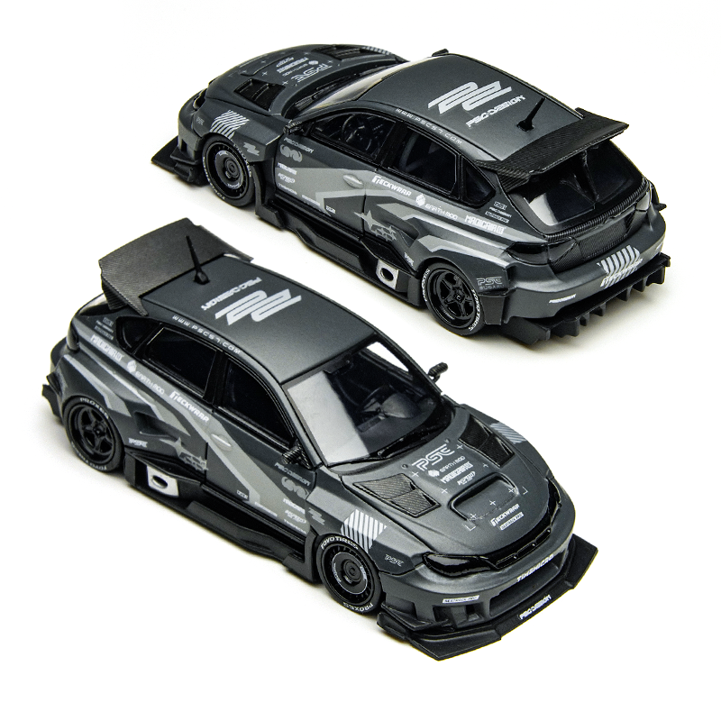 TimeMicro × PSC DESIGN 1:64 Impreza “突袭者” 灰色拉花涂装复刻版