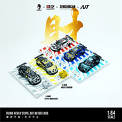 Tide Art MD 1:64 Porsche 911 CUP Thorn Paint Scheme Die-Cast Model Car