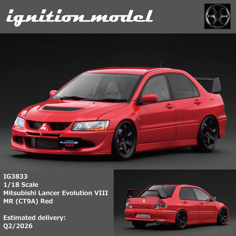 IGNITION MODEL 三菱 Lancer EvolutionⅧ MR (CT9A) 红色 IG3833