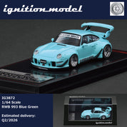 IGNITION MODEL 1:64 RWB 993 蓝绿色 IG3872