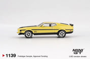 MINIGT - Ford Mustang Mach1 Grabber Yellow
