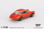 MINIGT - Porsche 911 Carrera RS 2.7 Tangerine with Black Livery