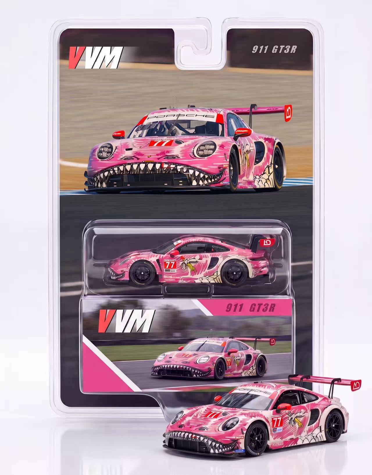 VVM 1:64 Porsche 911 GT3R Pink Sketchy Rexy