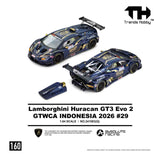 Trends Hobby TH 1:64 Lamborghini Huracan GT3 EVO2 Deep Blue 29 paint scheme GTWCA Indonesia 2026