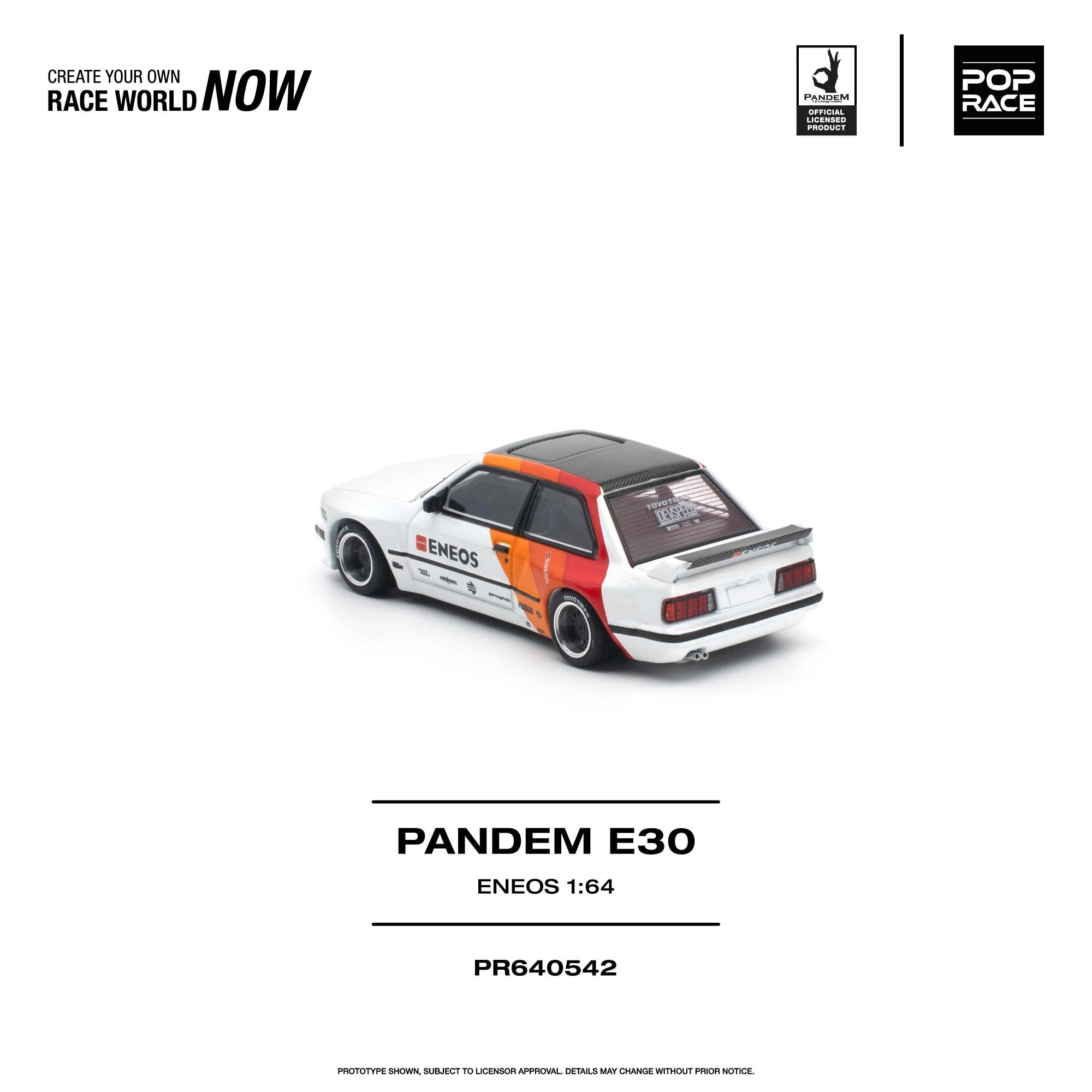 POP RACE 1/64 - PANDEM E30 银色