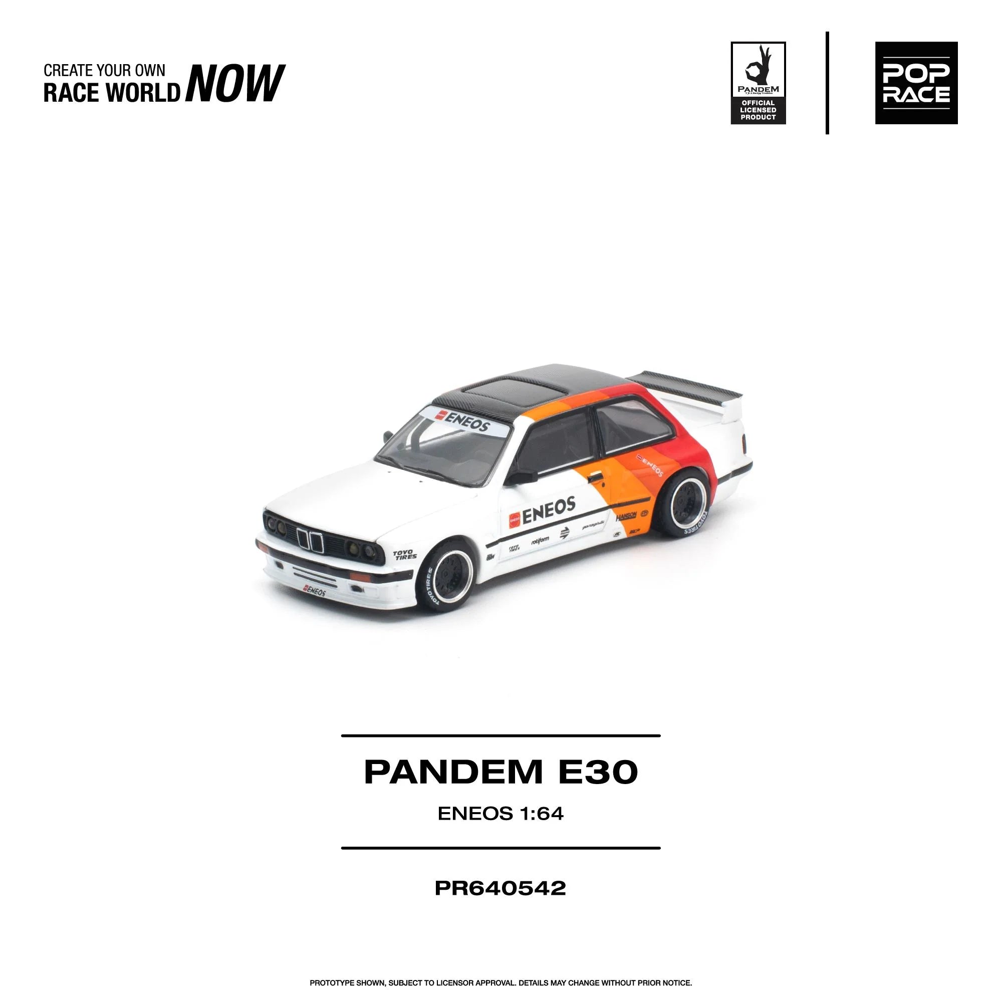 POP RACE 1/64 - PANDEM E30 银色