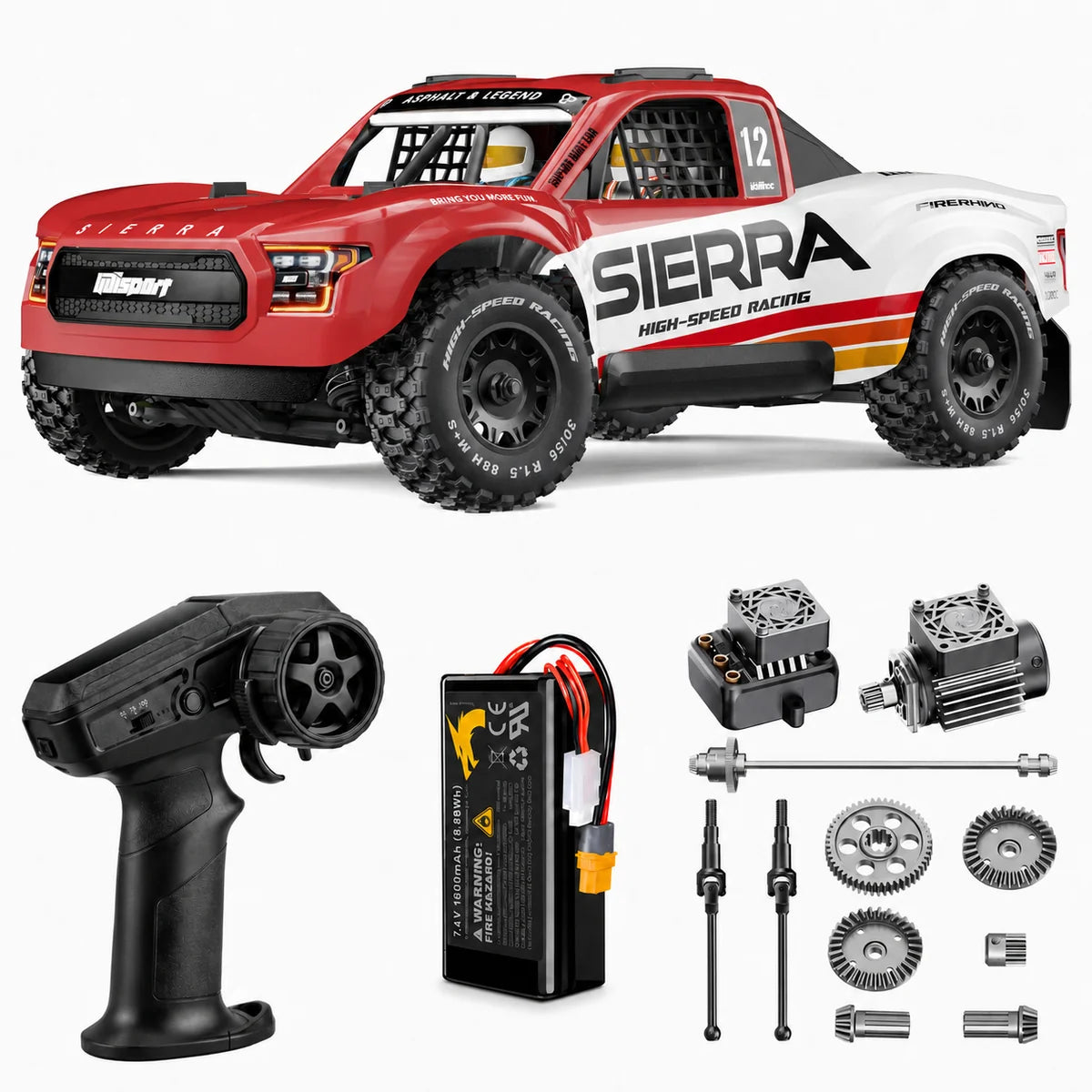 12 4WD Brushless RTR RC Trophy Truck