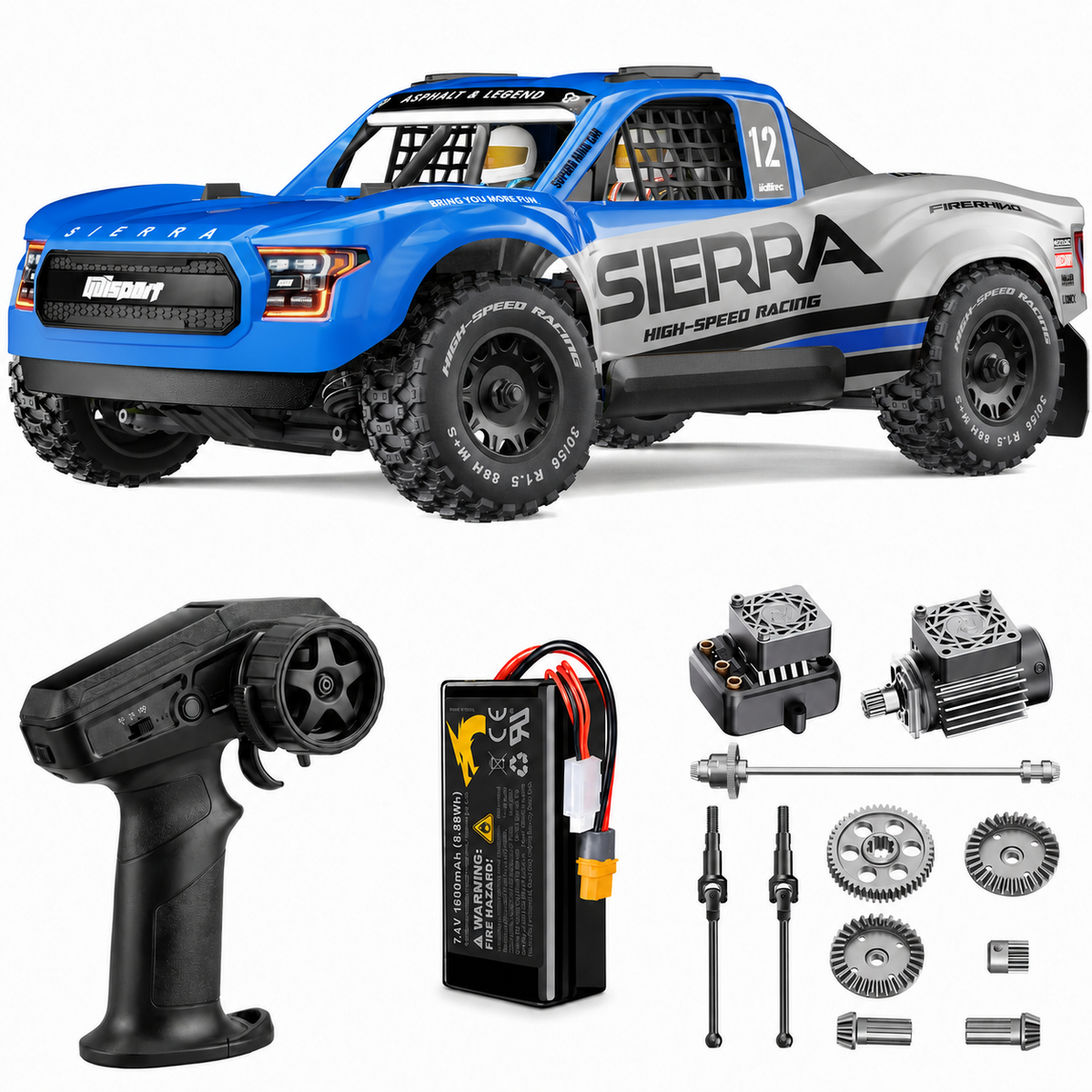 12 4WD Brushless RTR RC Trophy Truck