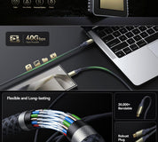 VOLTME POWERLINK UTRON CTC 240W 5A 40GPBS 2M | BLACK