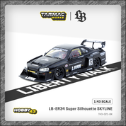 Tarmac Works 1:43 LB-ER34 Super Silhouette SKYLINE Black (T43-021-BK)