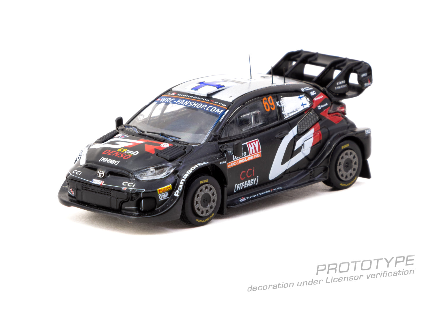 Tarmac Works 1/64 - Toyota GR Yaris Rally1 Hybrid  Rally Latvia 2024 Winner