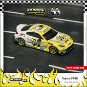 1:64 丰田 GR86 -- MOONEYES 黄/白火焰涂装 -- TARMAC WORKS
