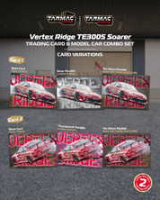 Tarmac Works - Vertex Ridge TE3005 Soarer Model Car + Trading Cards Combo Set