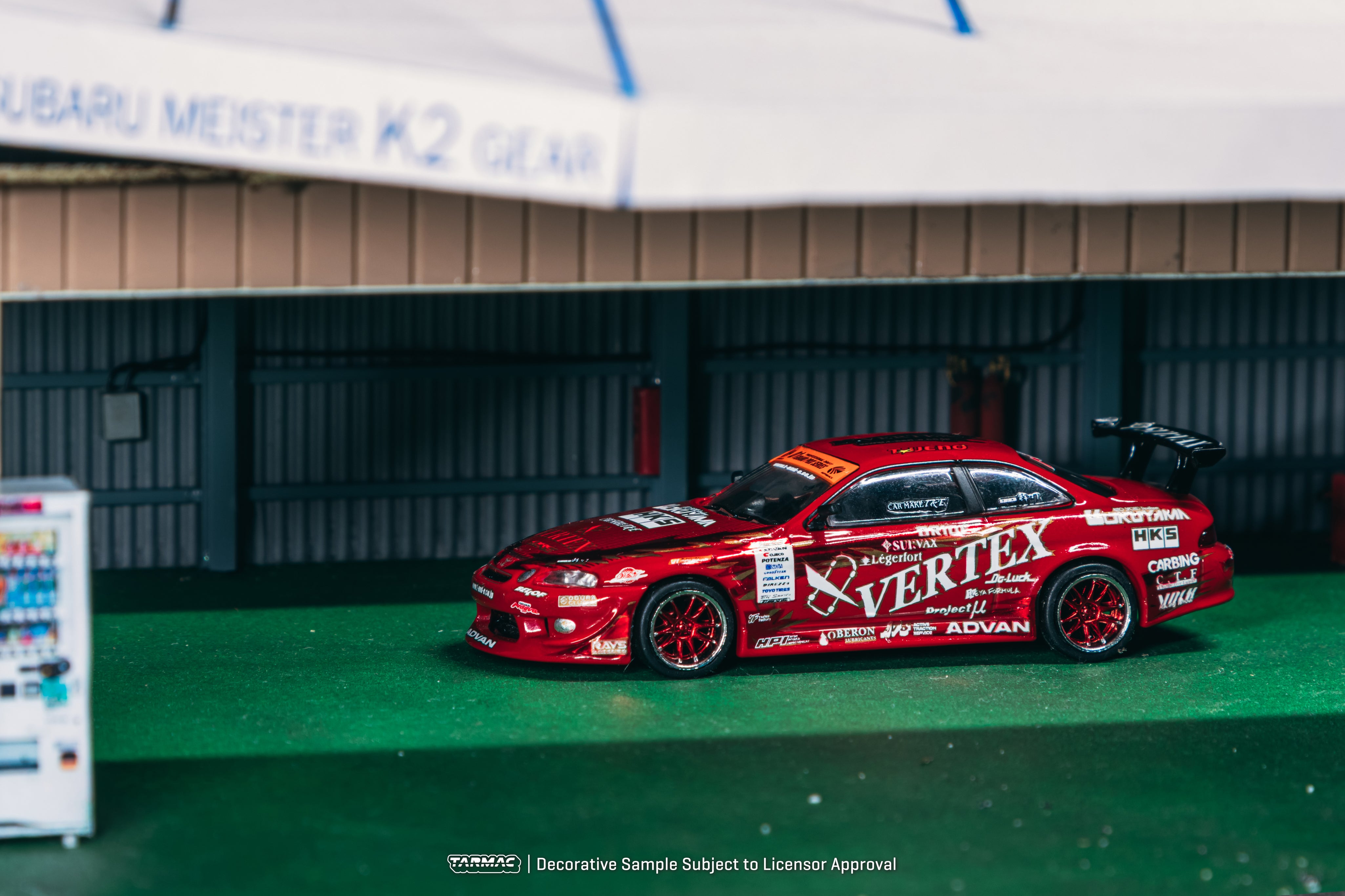 Tarmac Works - Vertex Ridge TE3005 Soarer Model Car + Trading Cards Combo Set