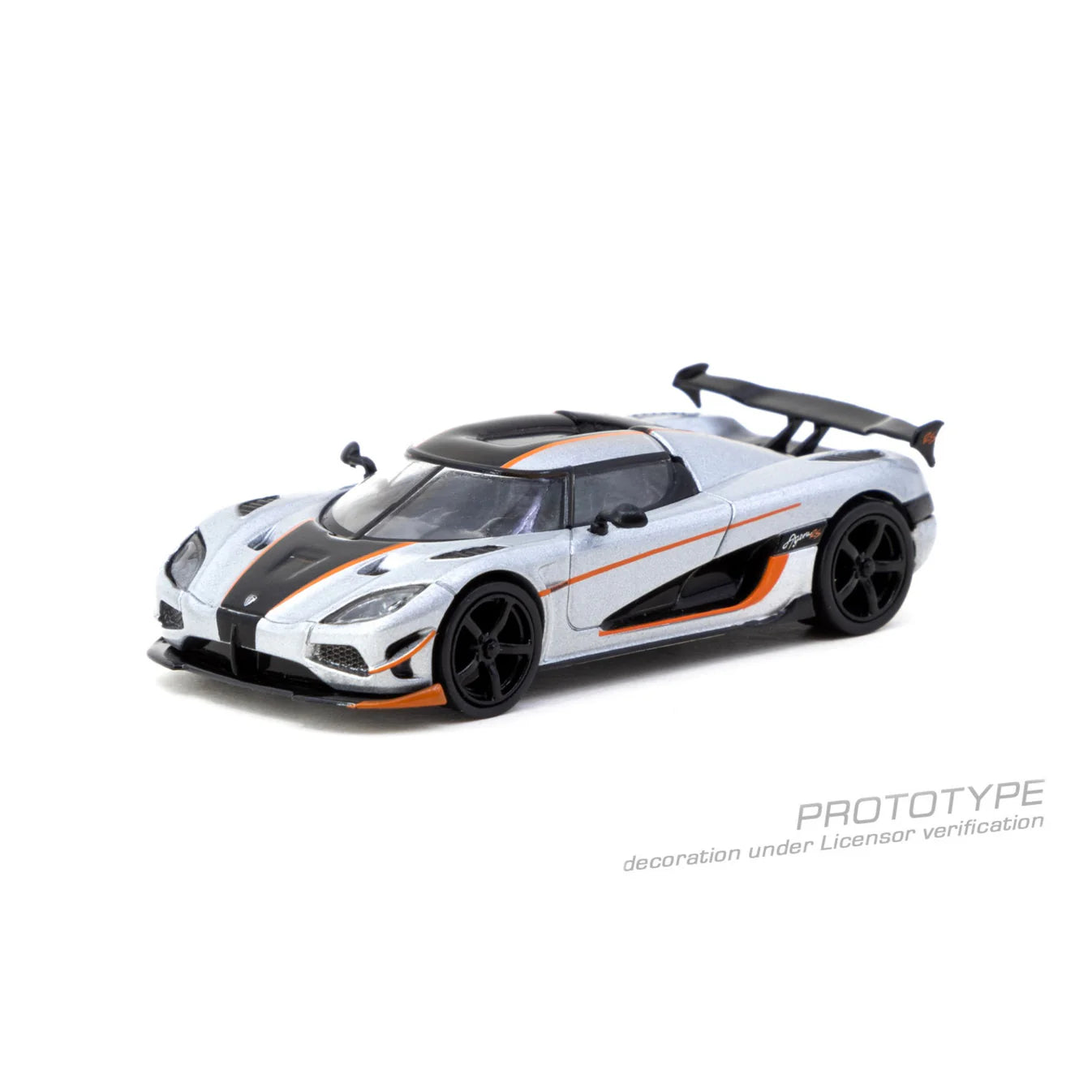 TW 1:64 科尼赛克 Agera Rs 月光银/黑 T64G-TL005-MS