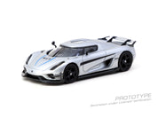 Tarmac Works - Koenigsegg Regera  Silver Metallic / Blue Accents
