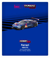 Tarmac Works X IXO Models 1/64 Ferrari 488 GTE 24h of Le Mans 2019 #83 - HOBBY64