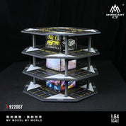 Huiyi MoreArt1:64 Octagonal Building Parking Lot 01 Simulation Model