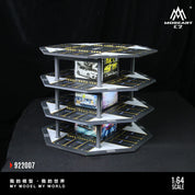 Huiyi MoreArt1:64 Octagonal Building Parking Lot 01 Simulation Model
