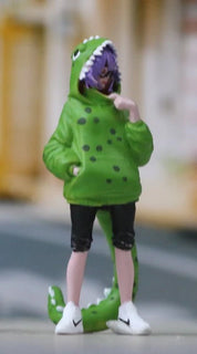 Pink/green dinosaur dolls are expected to arrive in about one month