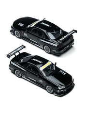 TimeMicro 1:64 Skyline GT-R R34 "Pasión" Black