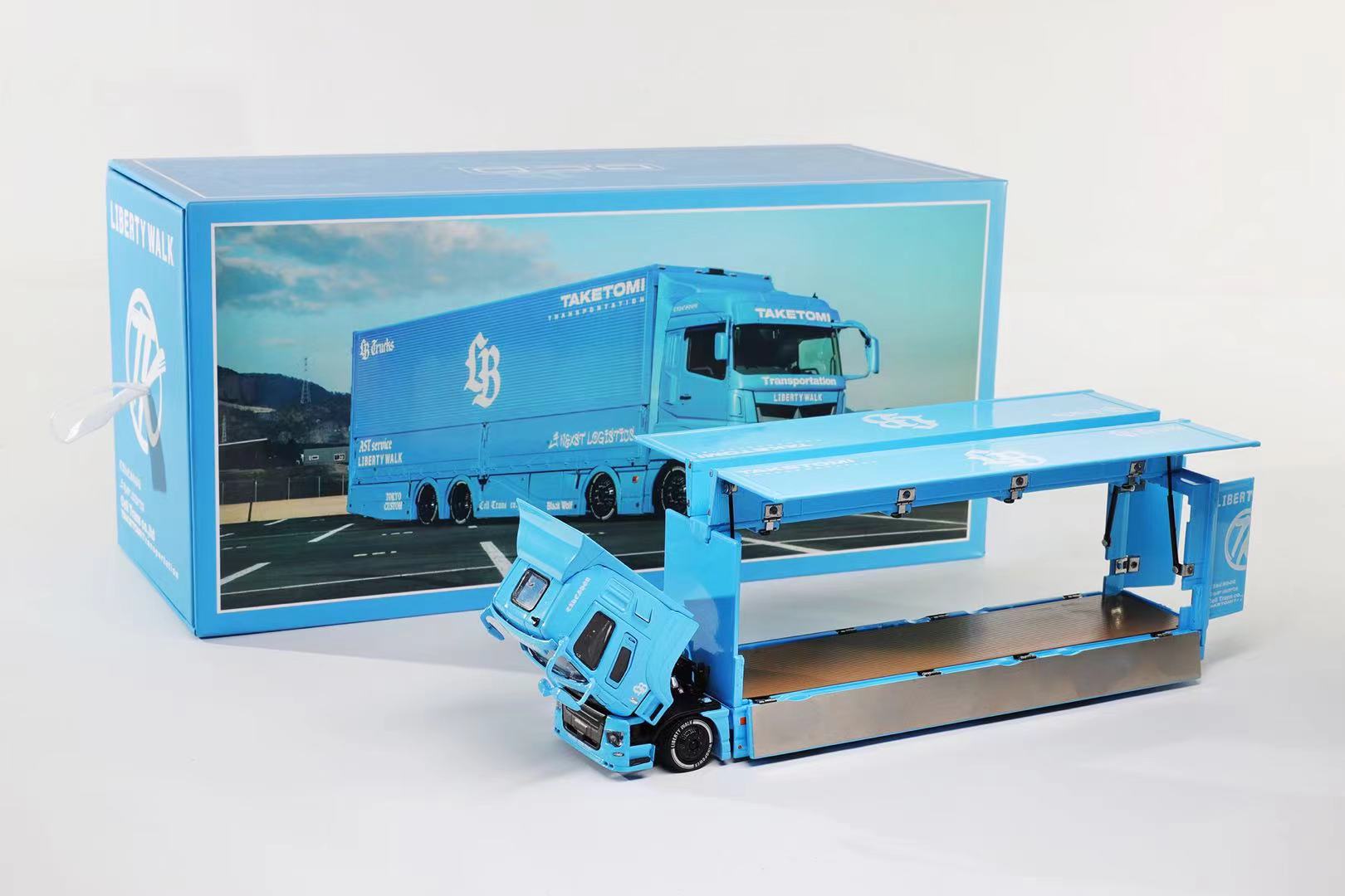 GCD 1:64 LB-TRUCKS 三菱扶桑 Super Great BBblue