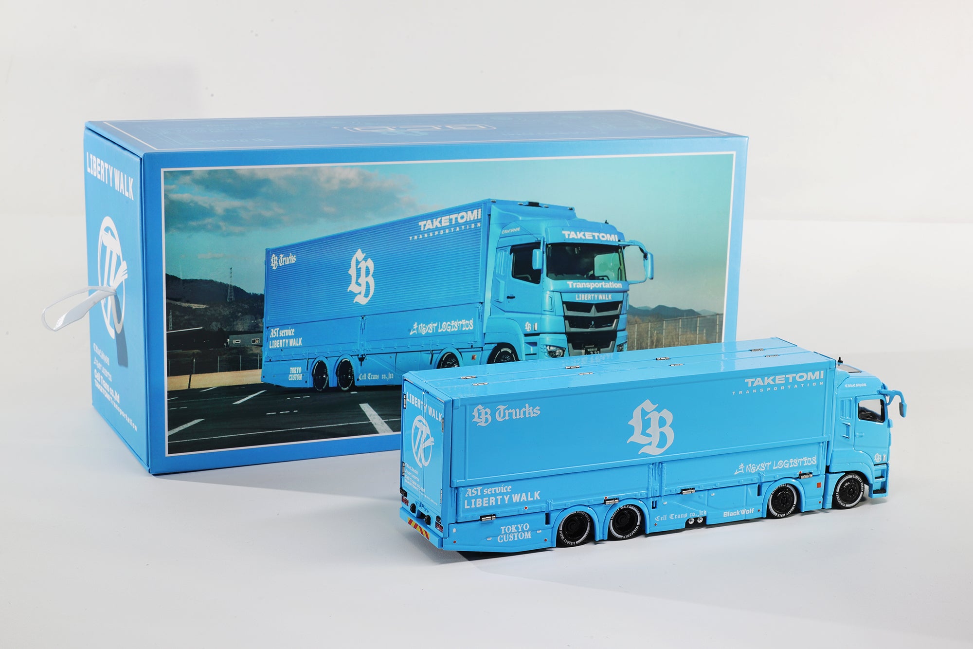 GCD 1:64 LB-TRUCKS 三菱扶桑 Super Great BBblue