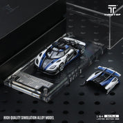 TimeTop 1:64 Koenigsegg One-1 police car simulation alloy car model